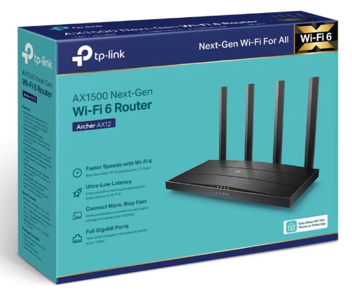 Router TP-Link AX1500(Archer AX12)1y