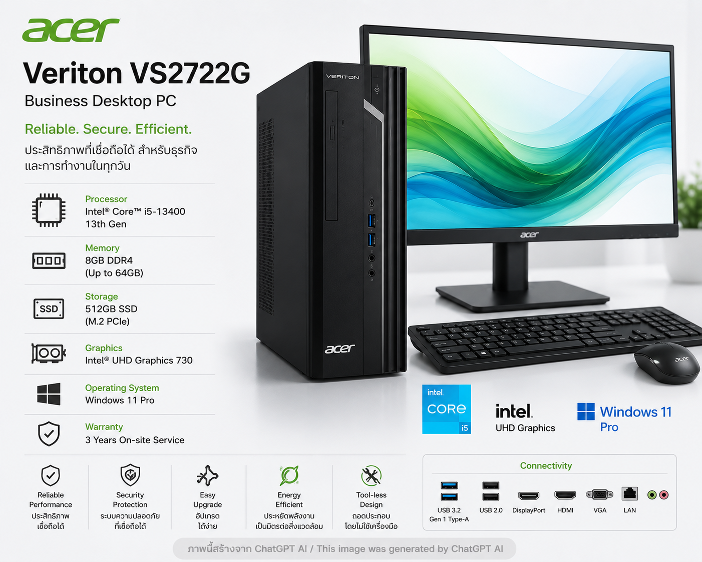 Desktop Acer Veriton VS2722G