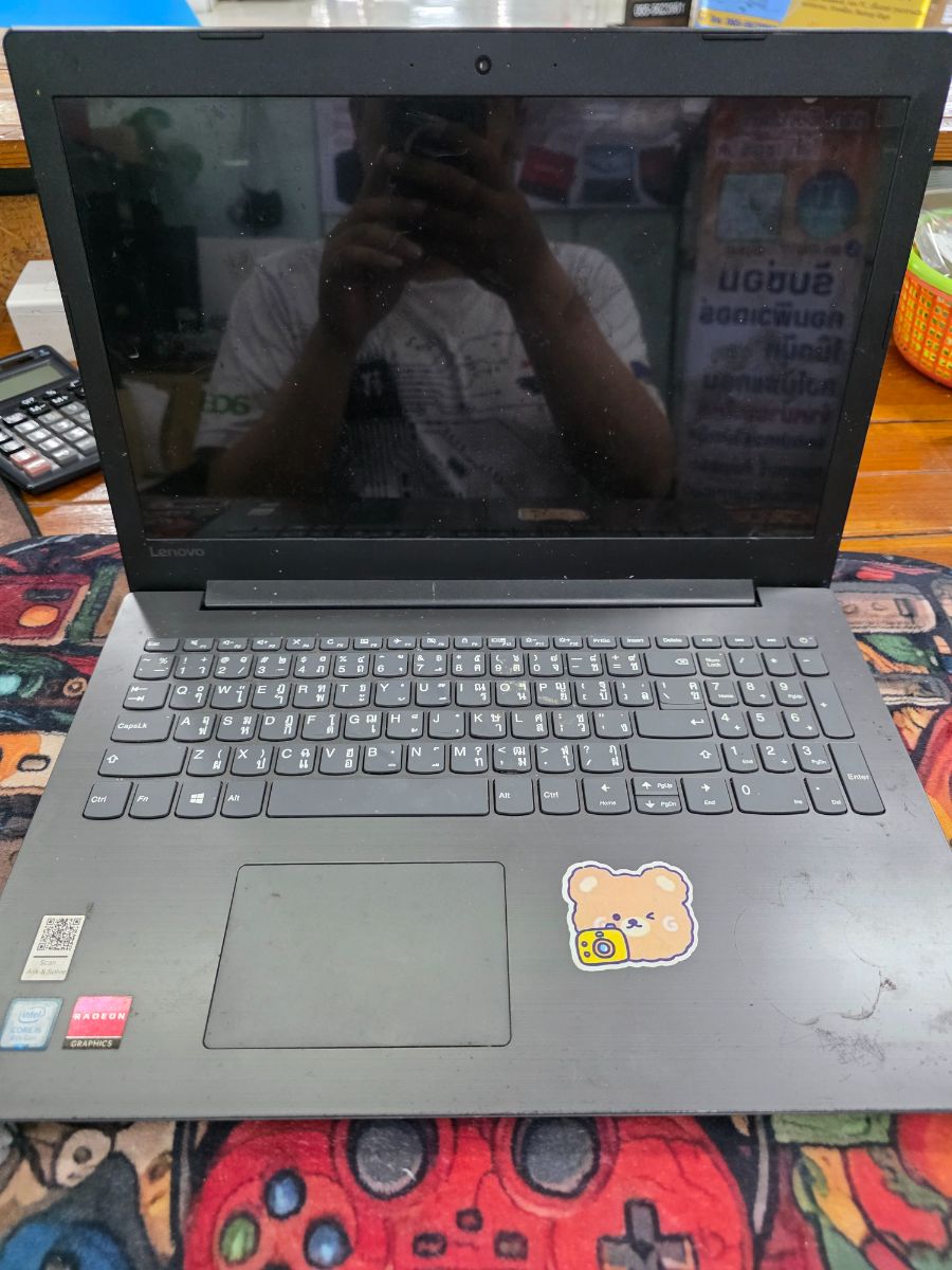 ซ่อม lenovo สีเทาดำ